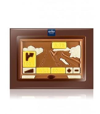 Geschenkidee aus Ludwigsburg: Hochwertiger Schokoladen-Navigationsgerät, 85g